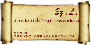 Szentkirályi Levendula névjegykártya